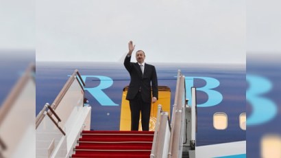 İlham Əliyev Rusiyaya gedib