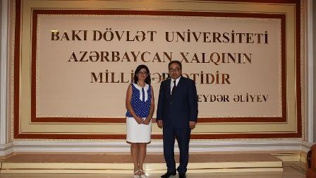 Mədəniyyət və İncəsənət Universitetinin rektoru BDU-da - FOTO