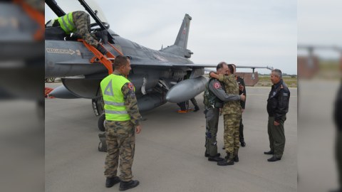 Türkiyənin hərbi təlimlərdə iştirak edəcək aviasiyası Azərbaycanadadır - FOTOLAR
