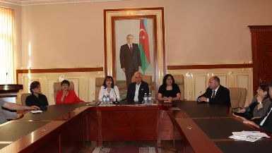 Rusiyalı jurnalistlər BDU-da - FOTO