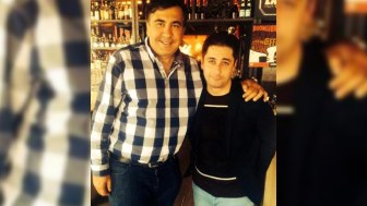 Nizami Gəncəvi Beynəlxalq Mərkəzinin rəhbəri Saakaşvili ilə görüşüb