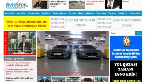 Avtosfer.az saytına ardıcıl hücumlar başladı