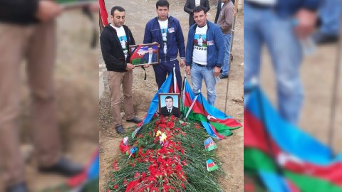  Ermənilərin Kəlbəcərdə öldürdüyü Həsən Həsənovu qızı göz yaşlarıyla yola saldı - FOTOLAR