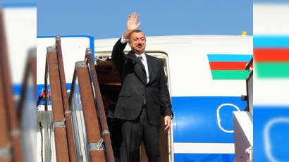 İlham Əliyev Minskə gedib