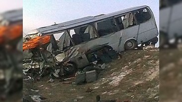 Azərbaycanda zəvvarların avtobusu aşdı - 3 nəfər öldü, 10 nəfər yaralandı