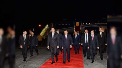  İlham Əliyev Tacikistana rəsmi səfərə gedib - FOTOLAR