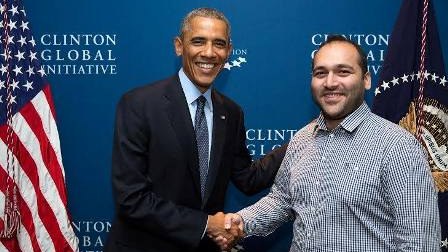 İsa Qəmbərin oğlu Barak Obama ilə görüşüb – FOTO 
