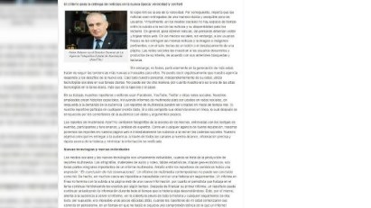 Amerika mətbuatında AzərTAc-ın baş direktorunun məqaləsi dərc edilib