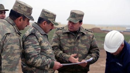 Zakir Həsənov cəbhədəki hərbi hissələri yoxlayır – FOTOLAR 