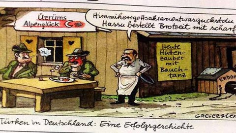 Almaniyada Ərdoğanı təhqir etdilər - FOTO