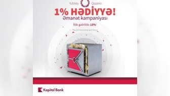 Kapital Bankdan “Yubiley qazancı”