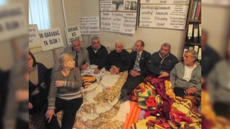 Qarabağ Azadlıq Təşkilatında aclıq aksiyası davam edir - FOTOLAR