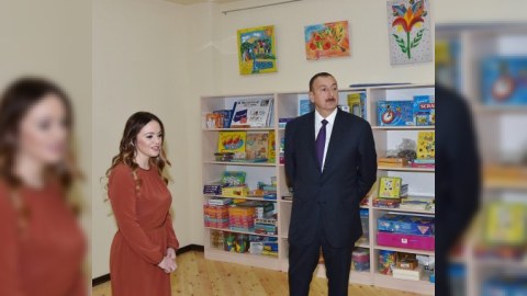 İlham Əliyev Bakı Oksford məktəbinə gedib - FOTOLAR
