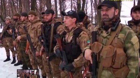 Ukraynada vuruşan 300 çeçenin görüntüləri yayıldı - VİDEO
