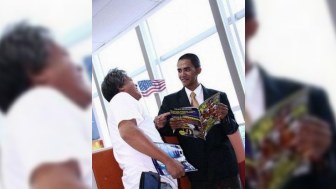 Obamanın 40 yaşlı oxşarı təhlükəsizliyindən ehtiyatlanır - FOTO