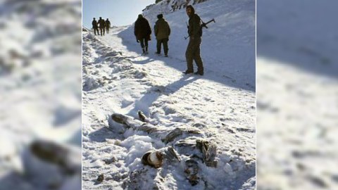 Sarıkamış-Murovdağ: Buzdan heykəl şəhidlər - FOTOLAR