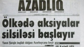 “Azadlıq" qəzetinin 25 yaşı tamam olub