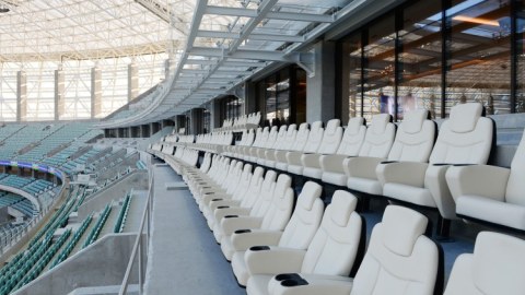 Prezident və birinci xanım Bakı Olimpiya Stadionunda - FOTOLAR