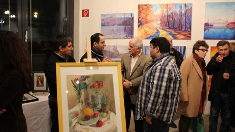 Avropada rəssamlar Azərbaycanı belə təbliğ edirlər-FOTOLAR