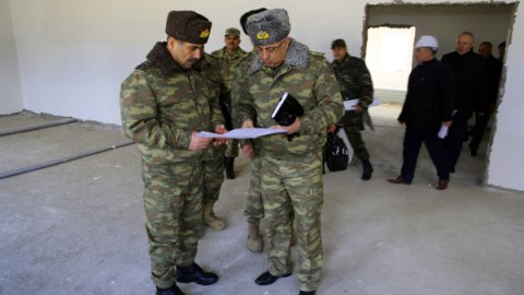 Müdafiə naziri Hərbi Hava Qüvvələrinin yeni obyektlərinə baxdı - FOTOLAR