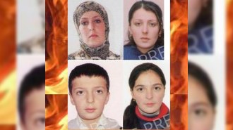 Azərbaycandan Suriyaya qaçan ana və uşaqları - FOTOLAR