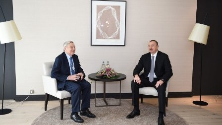 Prezident Corc Sorosla görüşdü – FOTOLAR 