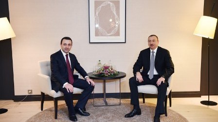 İlham Əliyev Gürcüstanın baş naziri ilə görüşdü 