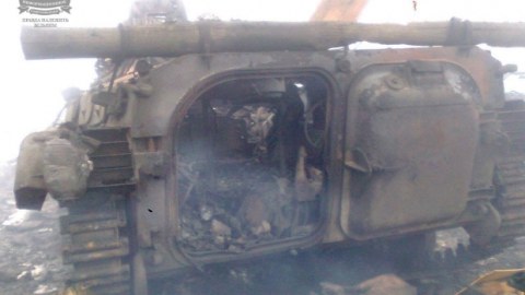 Ukraynada Rusiya terrorçularının tank qrupu məhv edilib - FOTOLAR 