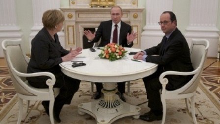 Putin, Olland və Merkel Ukrayna ilə bağlı birgə sənəd hazırlayır 