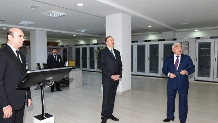 Prezident “Ağ şəhər-1” elektrik yarımstansiyasının açılışında – FOTOLAR 