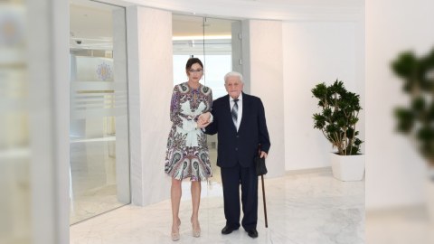 Mehriban Əliyeva xalq artisti Əlibaba Məmmədovla görüşüb - FOTO