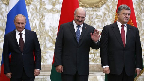 Ukrayna və Belarus prezidentləri Putinin dalınca danışdılar - VİDEO