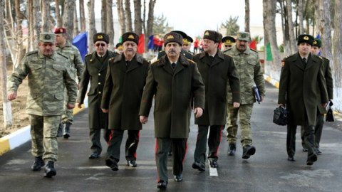 Zakir Həsənov hərbi şəhərcikdə - FOTOLAR