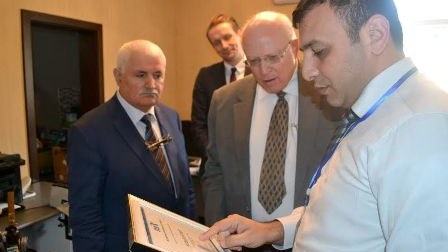 Almaniya səfirliyinin əməkdaşları BAMF-da olub - FOTO