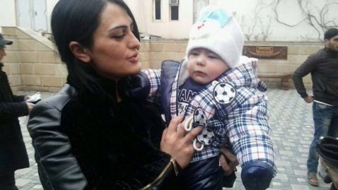 Qalmaqallı məhkum Lamiyə Quliyeva azadlığa buraxıldı - FOTOLAR