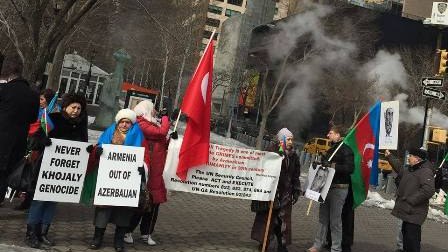 Nyu-Yorkda azərbaycanlı girovlara azadlıq tələb olundu - FOTOLAR