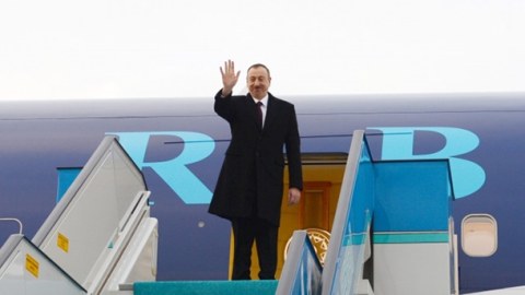 İlham Əliyev Bolqarıstana rəsmi səfərə gedib