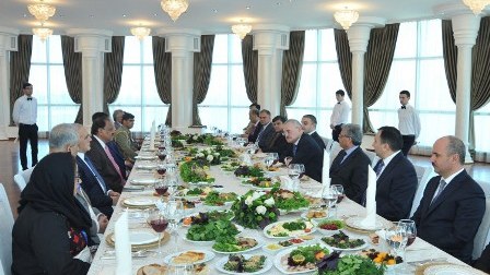 Pakistan prezidentinin Oqtay Əsədov və Artur Rasizadə ilə görüşü – FOTOLAR 