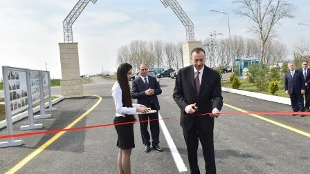 Bərdədə uşaq məktəbi, yol və Aqrar Sənaye Parkının açılışı oldu - FOTOLAR 