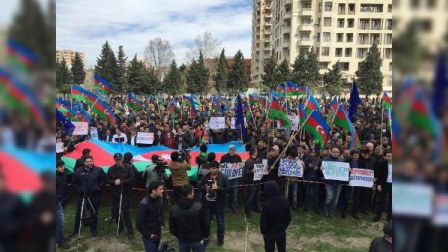 Milli Şura Bakıda mitinq keçirib - FOTOLAR