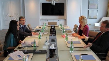 Leyla Əliyeva federasiya nümayəndələri ilə görüşdə - FOTO 