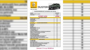 Renault Duster əsl yolsuzluq avtomibili