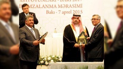 IV İslam Həmrəyliyi Oyunlarının 2017-ci ildə Bakıda keçirilməsi üçün müqavilə imzalandı