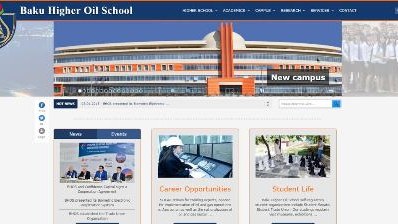 Bakı Ali Neft Məktəbinin rəsmi saytının təqdimatı keçirilib