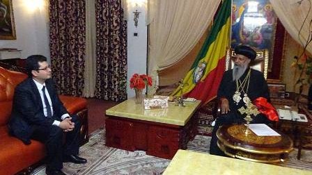 Elman Abdullayev Efiopiya Patriarxı ilə görüşüb - FOTO