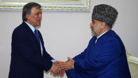 Abdullah Gül Allahşükür Paşazadə ilə - FOTOLAR 