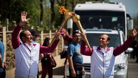 “Bakı 2015” məşəli uzunömürlülər diyarında - FOTOLAR
