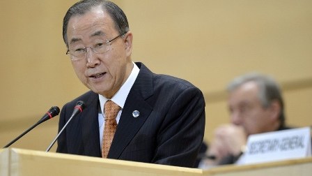 Pan Gi Mun da Moskvaya gələcək 