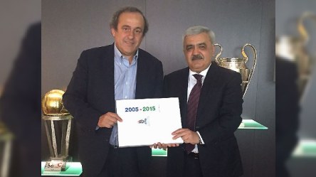 Rövnəq Abdullayev Mişel Platini ilə görüşdü