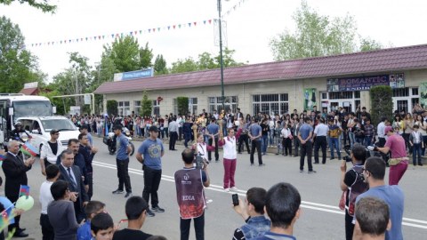 Birinci Avropa oyunlarının məşəli Ağcabədidə - FOTOLAR
